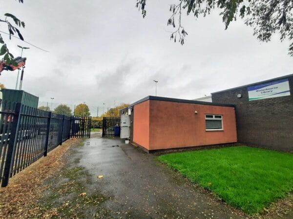 Image shows the outside of Winterbourne library where Share Bristol will open a new location